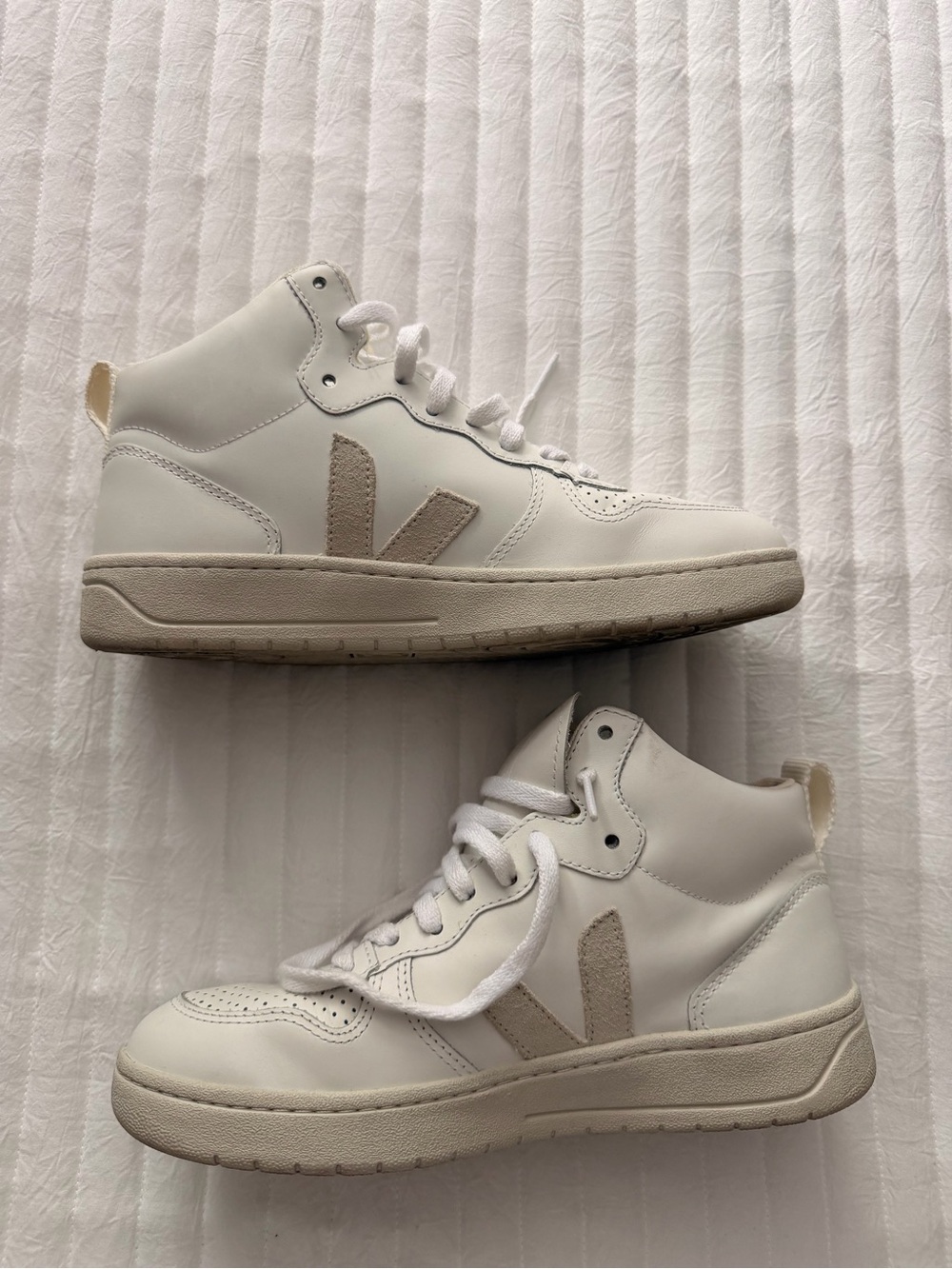 White High-Top Veja Sneakers